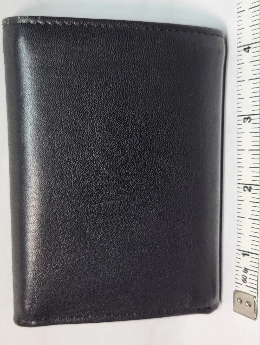 Buxton Black Leather Tri-Fold WALLET Three Fold w/ Insert Style 58980 NEW NOS